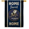 thumbnail image 1 of Breeze Decor  Home Sweet Seabees House Flag Armed Forces Navy 28 x 40 in. Double-Sided Decorative Vertical Flags for Decoration Banner Garden Yard Gift, 1 of 1