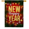 thumbnail image 1 of Breeze Decor  Lightful New Year House Flag Winter 28 x 40 in. Double-Sided Decorative Vertical Flags for Decoration Banner Garden Yard Gift, 1 of 1