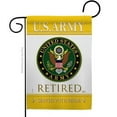 thumbnail image 1 of Breeze Decor  US Army Retired Garden Flag Armed Forces 13 x 18.5 in. Double-Sided Decorative Vertical Flags for House Decoration Banner Yard Gift, 1 of 1
