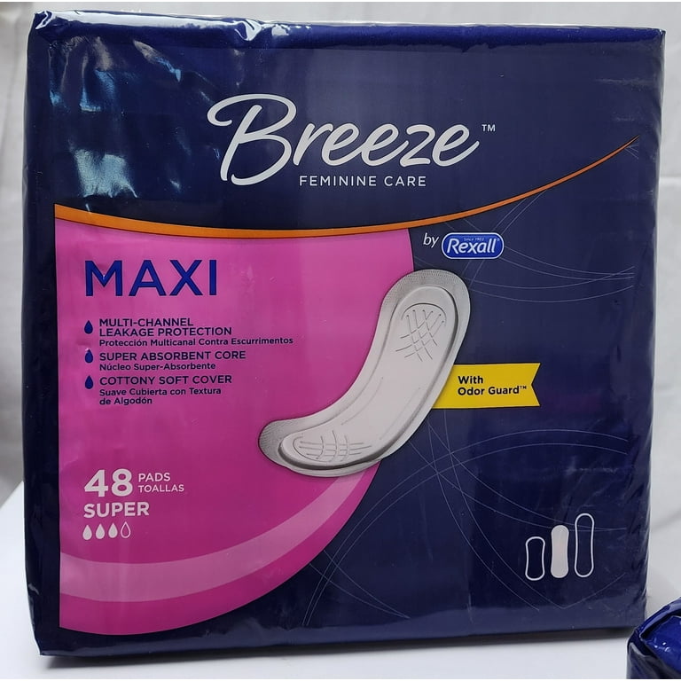 Breeze Feminine Care Super Maxi Pad Multi Cannel Protection