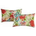 thumbnail image 1 of Greendale Home Fashions 19'' x 12'' Reversible Outdoor Throw Pillow, Set of 2, Breeze Floral, 1 of 7