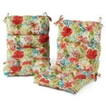thumbnail image 1 of Breeze Floral 44 x 22 in. Outdoor High Back Chair Cushion (2-Pack) by Greendale Home Fashions, 1 of 9