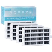 Breeze by MAYA W10311524 Refrigerator Air Filter Replacement for Whirlpool, W10311524, AIR1, Maytag, Kitchenaid and Jenn-Air, FreshFlow Air Filter 4-Pack
