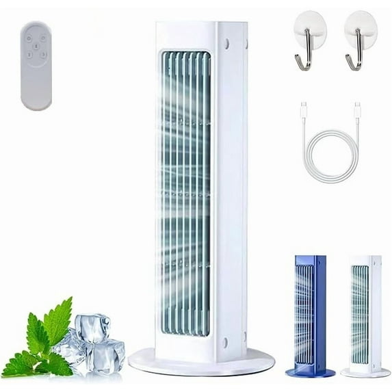 Breeze Max Portable Air Conditioners, Breezamax AC, Qinux BreezaMax Beat the Scorching Heat & Humidity Instantly, Small Ultra Quiet Energy Efficient (White,With remote)