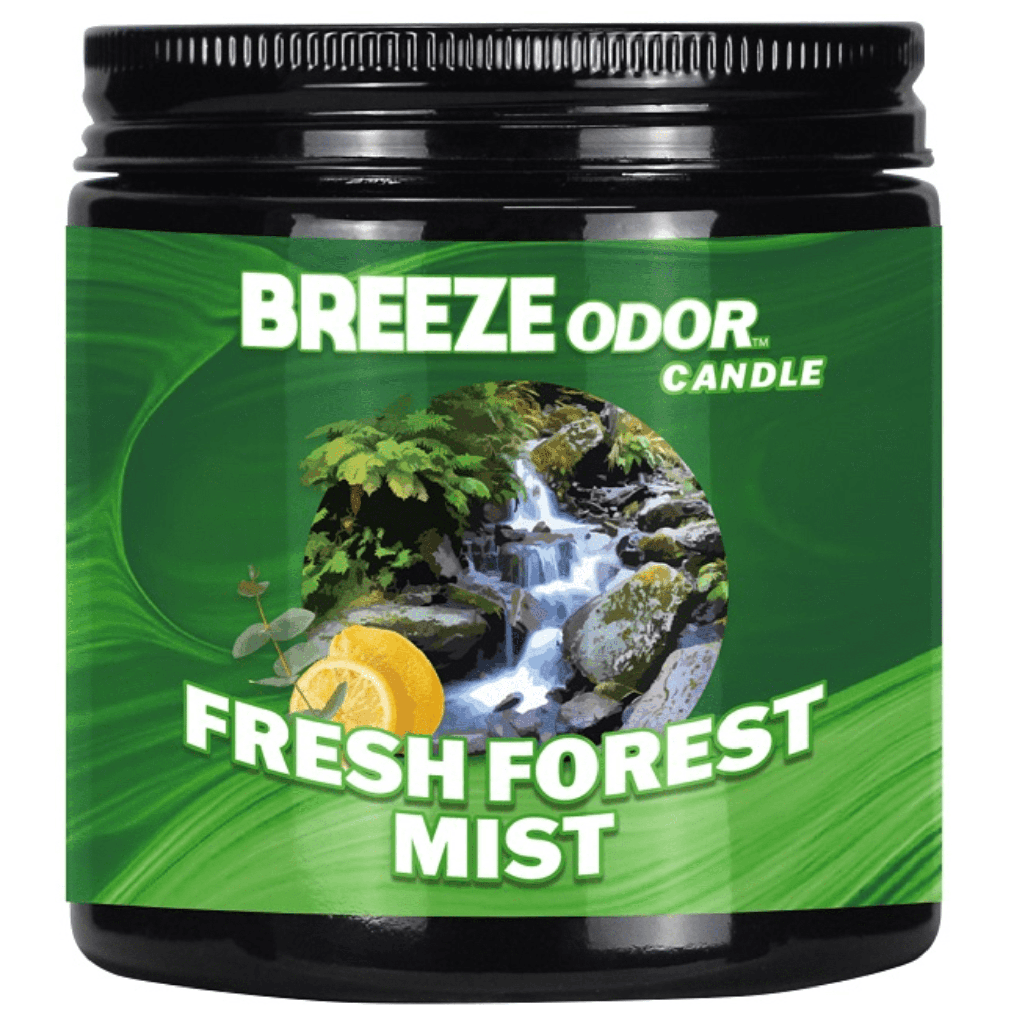Breeze Odor Candle FRESH FOREST MIST Scent 13 Oz. JAR
