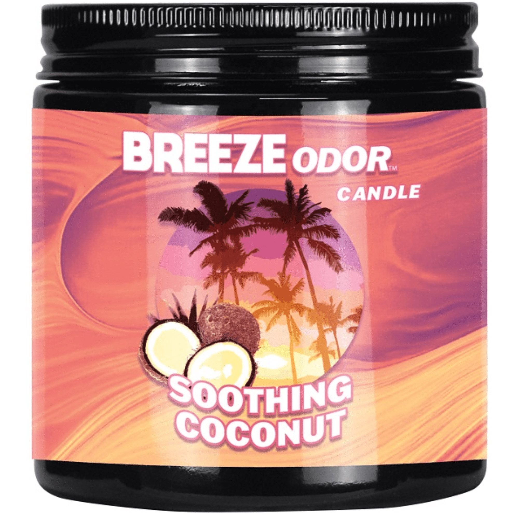 Breeze Odor Candle SOOTHING COCONUT Scent 13 Oz. JAR
