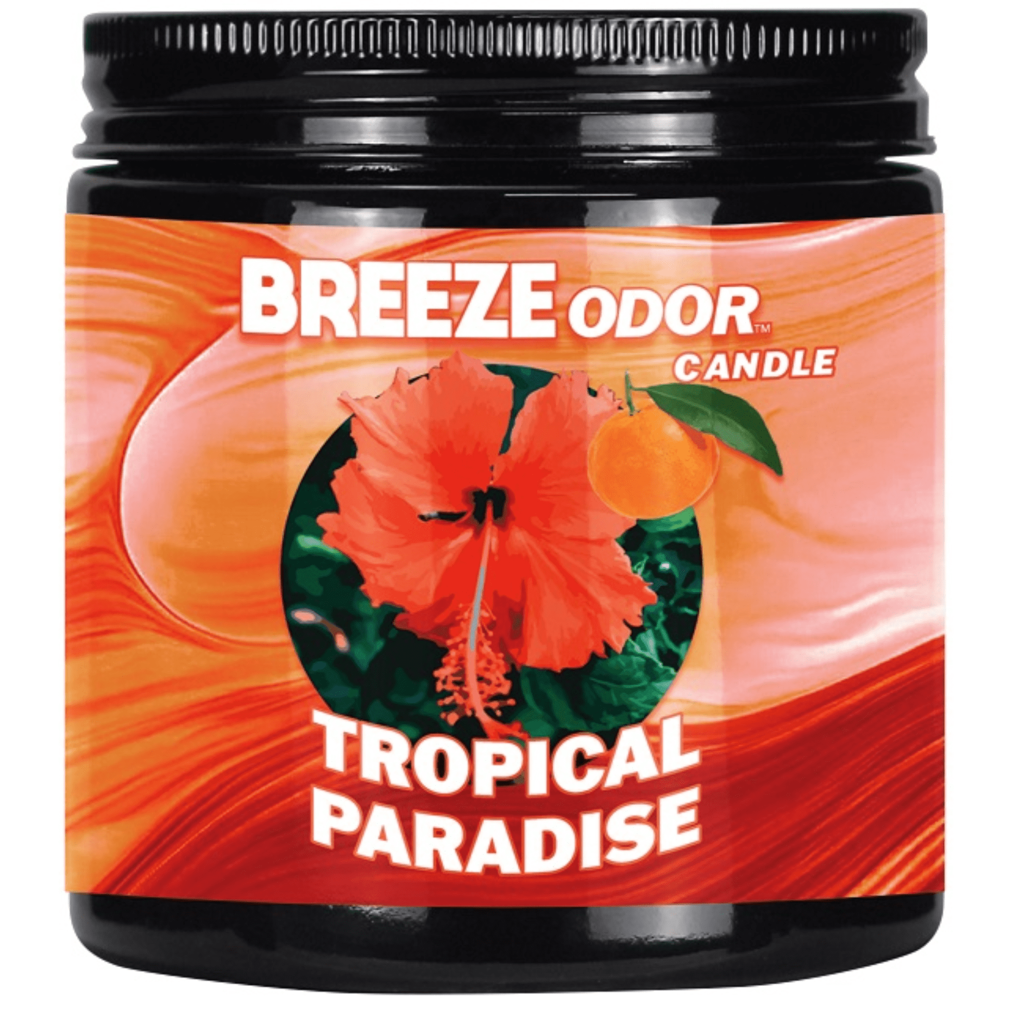 Breeze Odor Candle TROPICAL PARADISE Scent 13 Oz. JAR