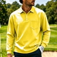 thumbnail image 1 of Breeze Polo Shirts for Men Long Sleeve Henley Button T Shirts Causal Loose Lightweight Breathable Tees, M, 1 of 9