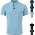 thumbnail image 1 of Breeze Polo Shirts for Men Short Sleeve Beer Belly Collared Textured Shirt Stretchy Quick Dry Golf Casual Cool Tops, M, 1 of 7