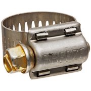 Breeze Power-Seal SS Hose Clamp, Worm-Drive, SAE Size 8, 1/2 to 29/32 Dia, 1/2 Wd. 10EA, Model 62008
