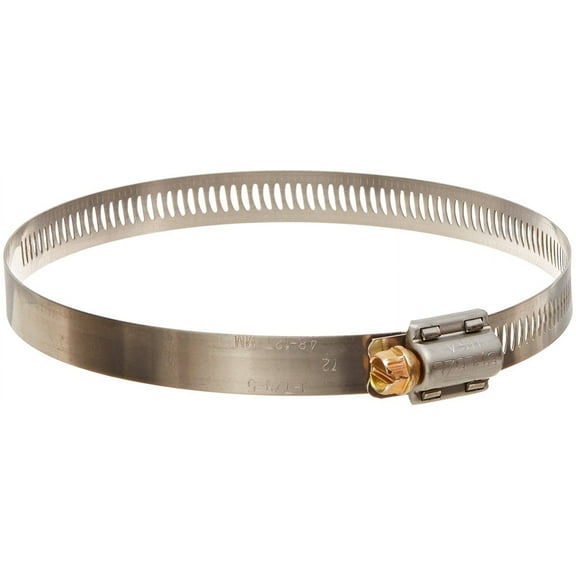 Breeze Power-Seal Stainless Steel Hose Clamp, Worm-Drive, SAE Size 72, 1-7/8" to 5" Dia, 1/2" Bandwidth (Pack of 10)