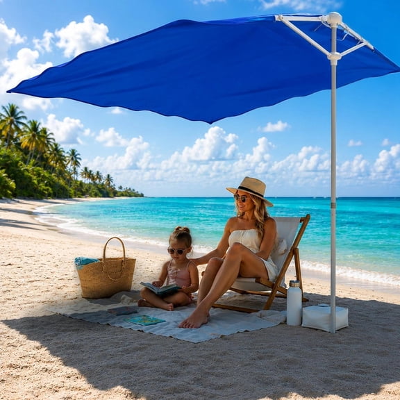 Breeze Powered Canopy Sail Wind Shade Cover Beach Sun Umbrella Lightweight