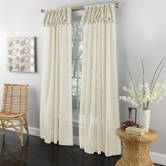 Breeze Semi Sheer Window Curtain Single Panel 84"x54"