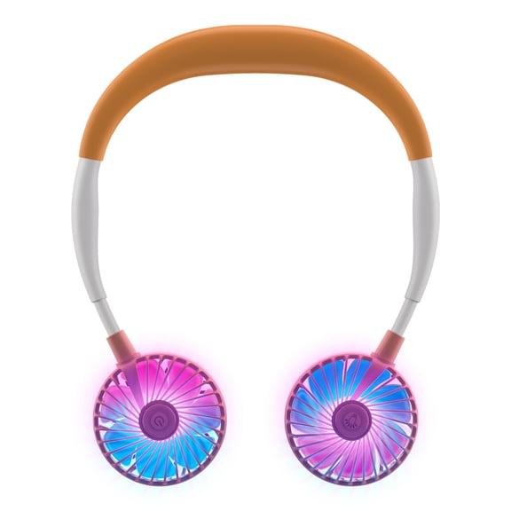 BreezeBuddy Portable Wearable Neck Fan, Hands-Free USB-C Rechargeable, White