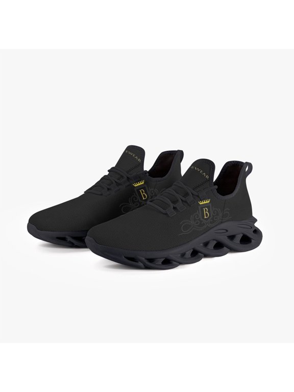 Breezewear Bounce Mesh Knit Sneakers - Black