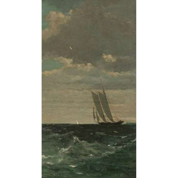 Breezing Up - right Poster Print by Winslow Homer-VARPDX394097