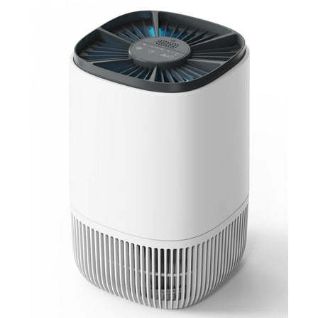 Breezome Air Purifier for Home Bedroom, Hepa 3-in-1 Filter Cleaner with Aromatherapy Function for Better Sleep, Smoke, Pet Dander, Odor, Dust, Office, White