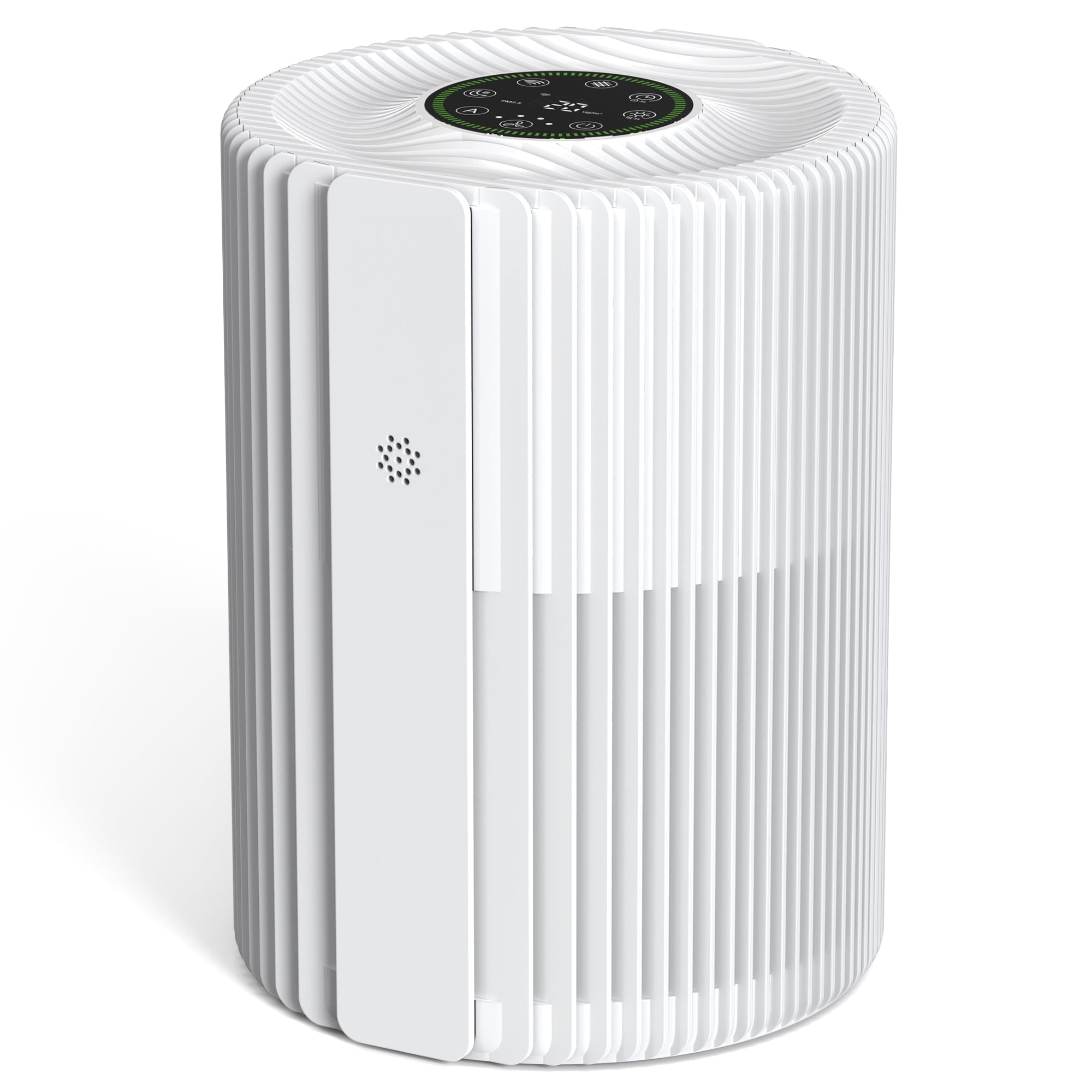 Breezome Air Purifiers for Home , Hepa Air Filter with PM 2.5 Display Air Quality Sensors, Air Cleaner for Dust, Smoke, Pets Hair, Pollen,Bedroom,Office,White