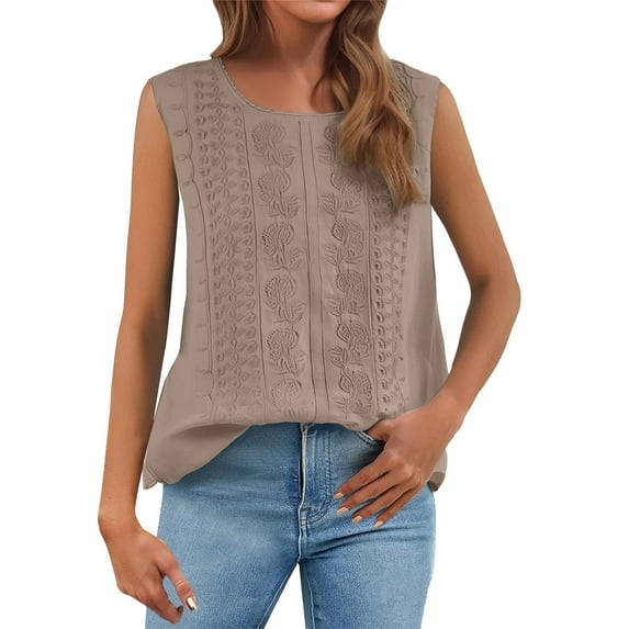 Breezora Adjustable Strap Camisole Women's Reversible Spaghetti Strap Tank Loose Fit L Size Brown