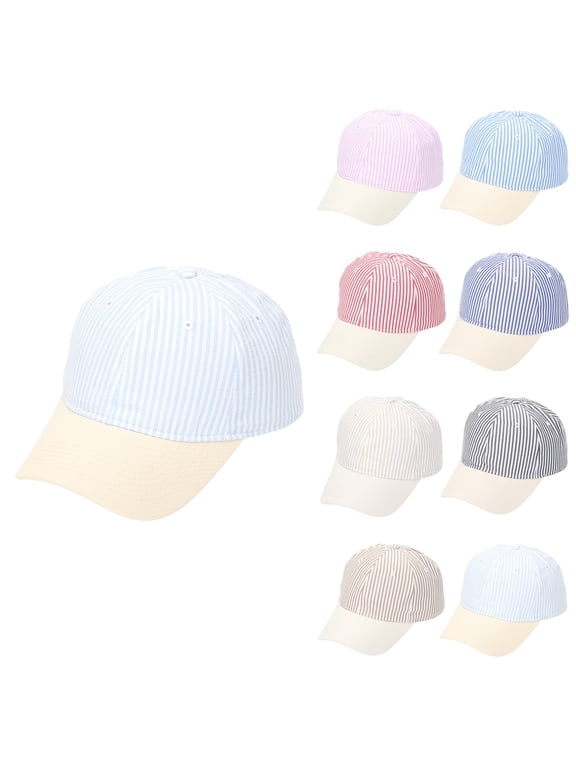 Two Tone Canvas Trucker Hat for Women Adjustable Blank Baseball Cap Classic Mesh Back Design