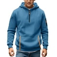 thumbnail image 1 of Breezora Boys Cozy Fleece Lined Pullover Hoodie for Fall and Winter Casual Comfort Wear 150 Size Sky Blue, 1 of 6