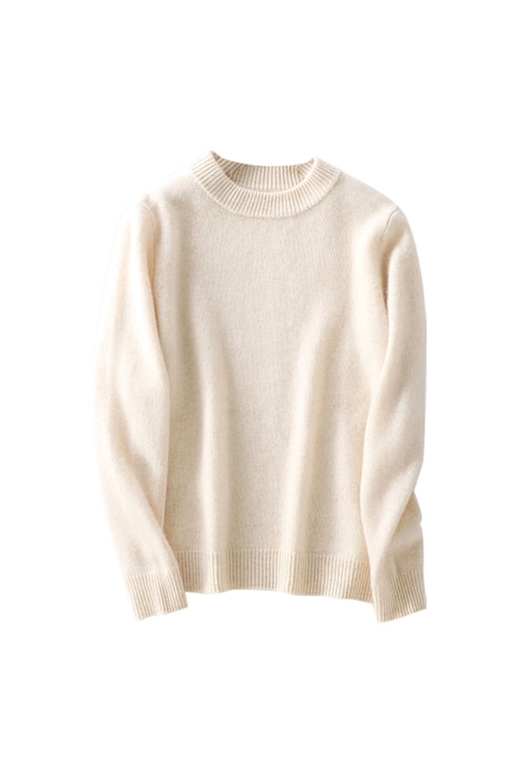 Boys and Girls Turtleneck Sweaters Cable Knit Chunky Pullover Long Sleeve for Fall Winter Season Childrens Warm Tops 100 Size Beige