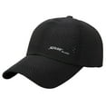 thumbnail image 1 of Breezora Breathable Mesh Baseball Cap for Men Adjustable Sporty Sun Protection Quick Dry Hat Black, 1 of 1