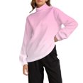 thumbnail image 1 of Breezora Cold Weather Mock Neck Sweatshirt Womens Insulated Crew Long Sleeve Casual Indoor Outdoor Loungewear XXL Size Pink, 1 of 5