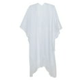 thumbnail image 1 of Breezora Elegant Cape With Delicate Fringe Embellishment Lightweight Sheer Summer Wrap Cover Up For Formal Events Silver, 1 of 4