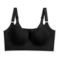 thumbnail image 1 of Breezora Full Coverage Bra for Women Back Smoothing Comfortable Support Deep Cup Design 48F Size Black, 1 of 5