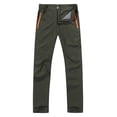 thumbnail image 1 of Breezora Men's All-Weather Hiking Pants with Windproof Quick-Dry Fabric for Outdoor Trekking and Mountaineering M Size Green, 1 of 3