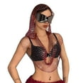 thumbnail image 1 of Breezora Mesh Cover Up Women Sheer Lightweight Casual Beach Wear Layering Piece Summer Trendy Cropped Top S Size Red, 1 of 7