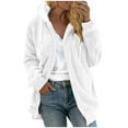 thumbnail image 1 of Breezora Oversized Faux Fur Jacket Women Shaggy Cardigan Coat Winter Warm Outerwear Cozy Loose Fit Fashionable L Size White, 1 of 9