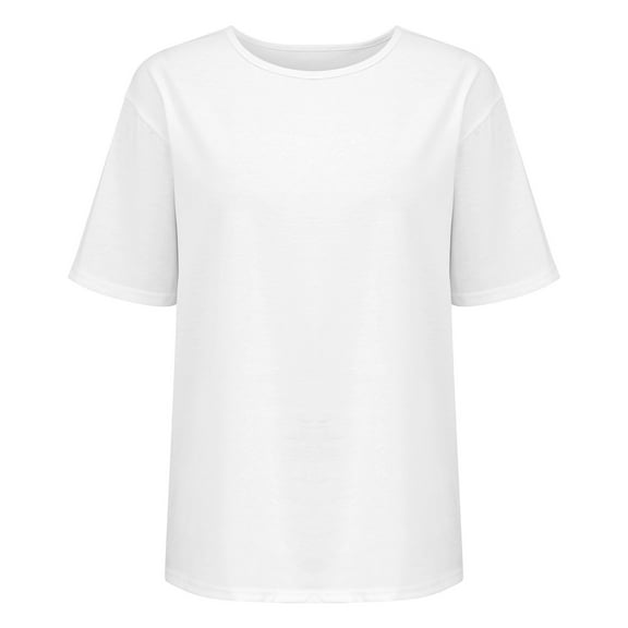 Breezora Textured Knit Short Sleeve Blouse for Women Professional Summer Work Wear Breathable Business Casual Top XXL Size White