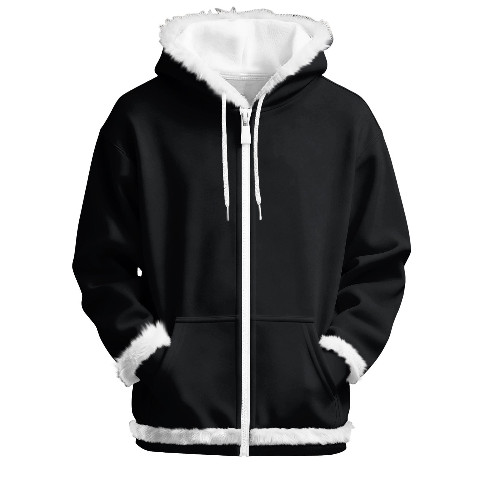 Oversized Hooded Jacket with Zip-Up Closure and Unique Overlay Design - Red