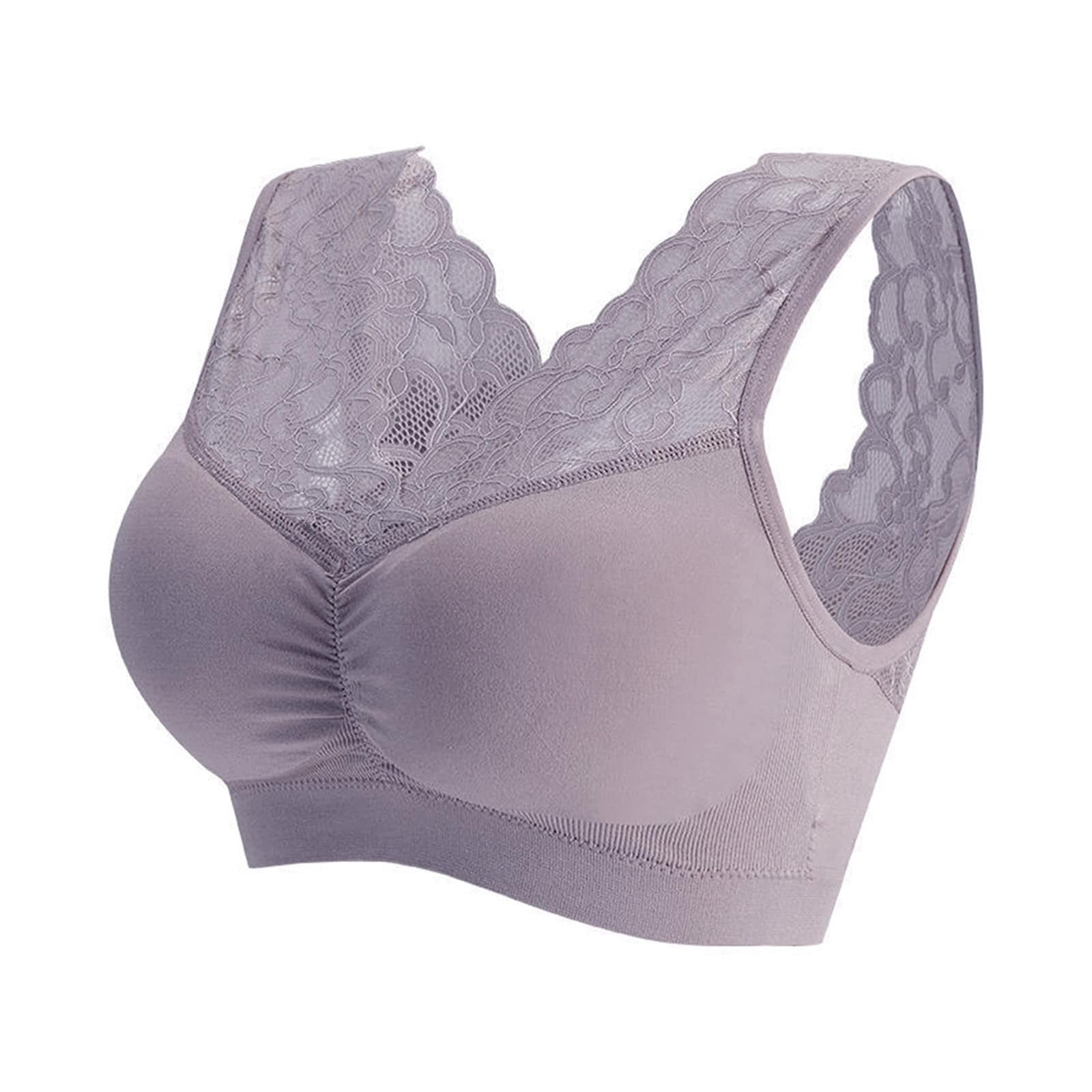 Breezora Wireless Comfort Bras Full Coverage Seamless Bralette Wide ...