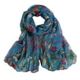 thumbnail image 1 of Breezora Women Spring Long Printed Scarf with Sunscreen Protection for Casual Fashion and Outdoor Activities Blue, 1 of 2