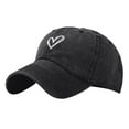 thumbnail image 1 of Breezora Women Summer Washable Cotton Baseball Cap with Adjustable Fit for Beach Sun Protection and Outdoor Fashion Activities Black, 1 of 7