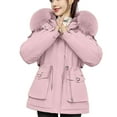 thumbnail image 1 of Breezora Women Winter Puffer Coat Thicken Lined Down Parka Outerwear for Cold Weather Comfort and Fashionable Style with Lightweight Warmth M Size Pink, 1 of 9