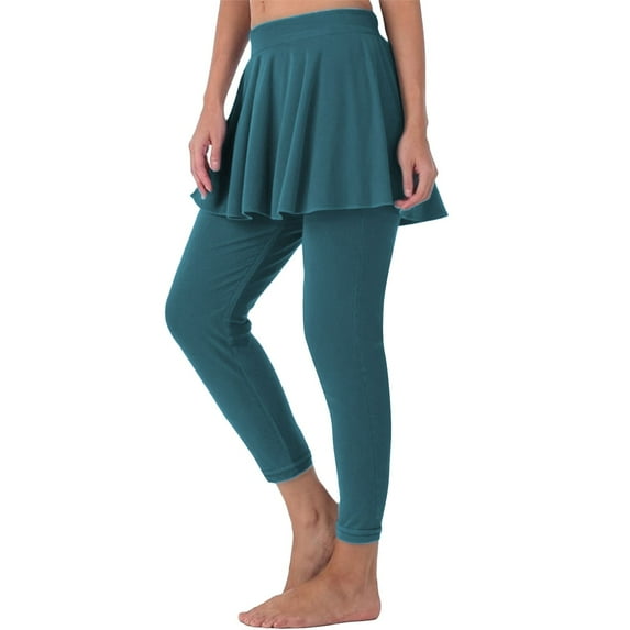 Breezora Women's Athletic Skirt with Built-in Shorts High Waist Pleated Tennis Skort for Running and Summer Activities S Size Green