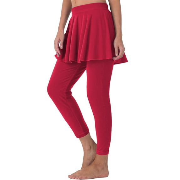 Breezora Women's Athletic Skirt with Built-in Shorts High Waist Pleated Tennis Skort for Running and Summer Activities XL Size Red