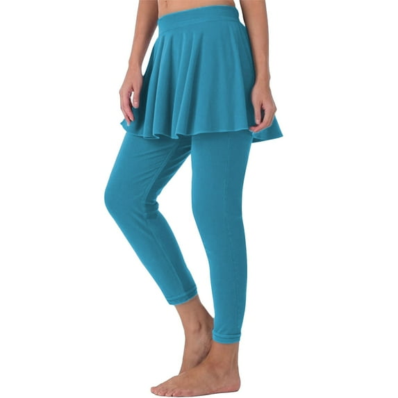 Breezora Women's Athletic Skirt with Built-in Shorts High Waist Pleated Tennis Skort for Running and Summer Activities XXXXL Size Sky Blue