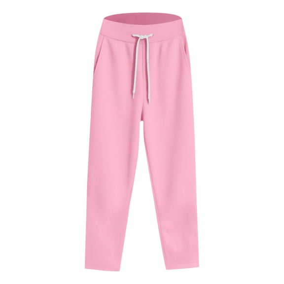 Breezora Women's Breathable Soft Lounge Sweatpants for Fall Winter Comfort with Stretchy Waistband XXXXL Size Pink