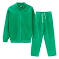 thumbnail image 1 of Breezora Women's Casual Hooded Sweatshirt and Pants Set Comfortable Sporty Two Piece Lounge Wear XXXL Size Green, 1 of 9