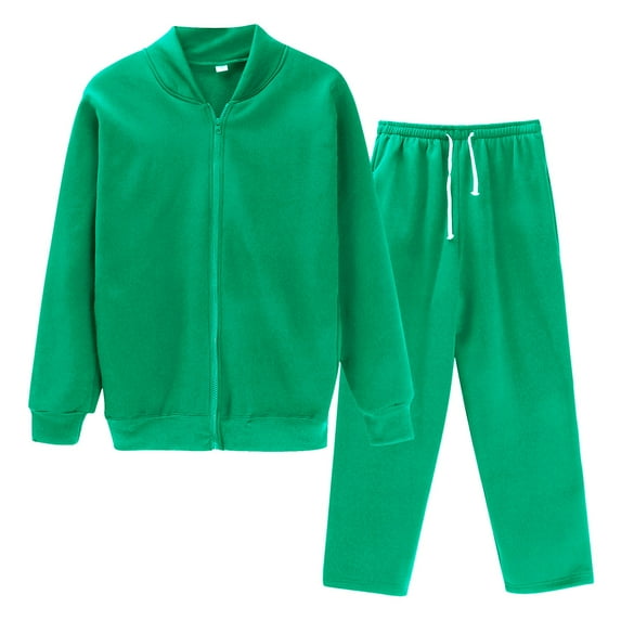 Breezora Women's Casual Hooded Sweatshirt and Pants Set Comfortable Sporty Two Piece Lounge Wear XXXL Size Green