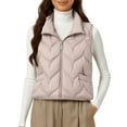 thumbnail image 1 of Breezora Women's Cold Weather Lightweight Sleeveless Cotton Vest with Down Insulation for Daily Commute and Cozy Style XXXXL Size Grey, 1 of 4