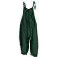 thumbnail image 1 of Breezora Women's Comfortable Wide Leg Jumpsuit with Adjustable Straps and Side Pockets for Summer Wear XL Size Green, 1 of 3