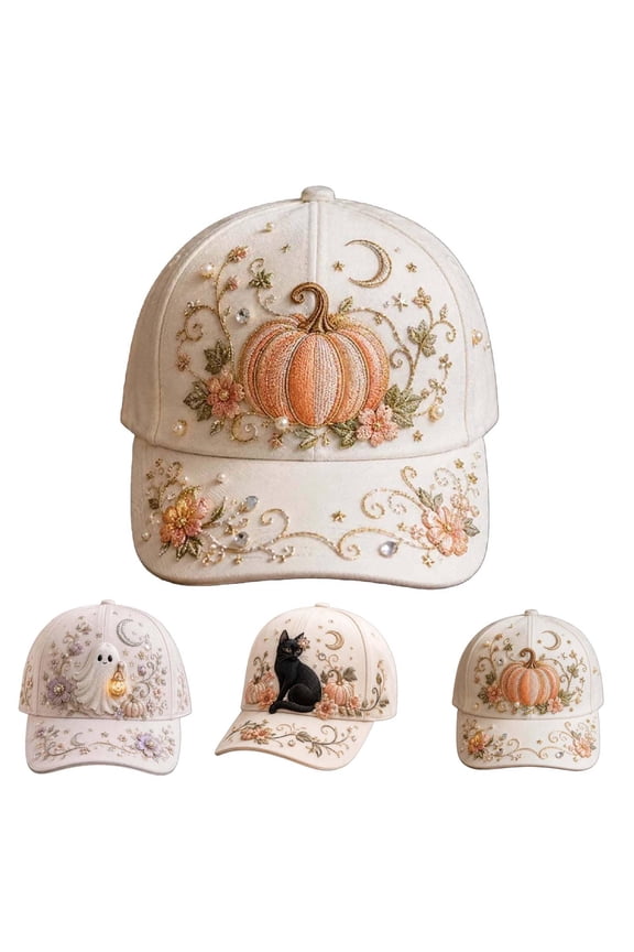 Women's Halloween Printed Baseball Cap Pumpkin Mystical Pattern Casual Adjustable Fashion Hat Fall Daily Wear Hat