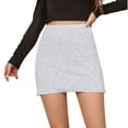thumbnail image 1 of Breezora Women's Lace Trimmed Slip Skirt Breathable Modest Underskirt for Summer Wear XL Size Grey, 1 of 9