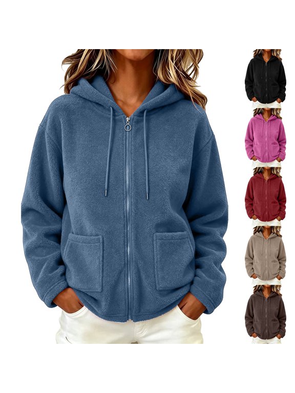 Women's Loose Korean Zipper Padded Thickened Cardigan Coat Jacket for Autumn and Winter Casual Everyday Outerwear